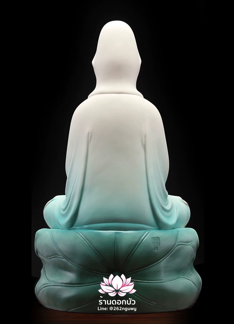 พระพุทธเจ้า (พระยูไล) พระโพธิสัตว์กวนอิม (กวนอิมผ่อสัก) พระกษิติครรภโพธิสัตว์ (ตี่จั่งอ๊วงผ่อสัก) และพระศรีอริยเมตไตรย (หมีเล่อฝอ) ขนาด 12/16 นิ้ว