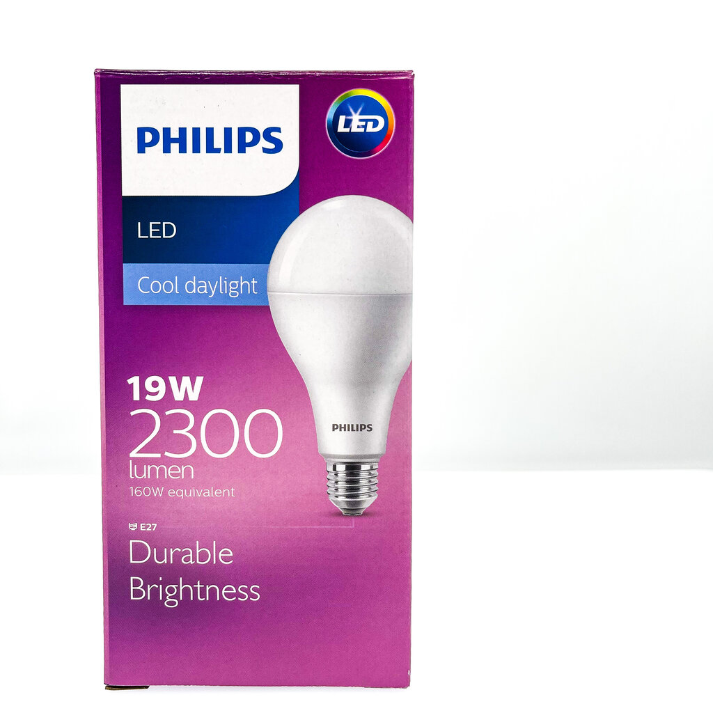 PHILIPS หลอดไฟ LED Bulb 19W Daylight 6500K ขั้ว E27 ฟิลิป ฟิลิปส์ หลอด Durable Brightness แสงขาว