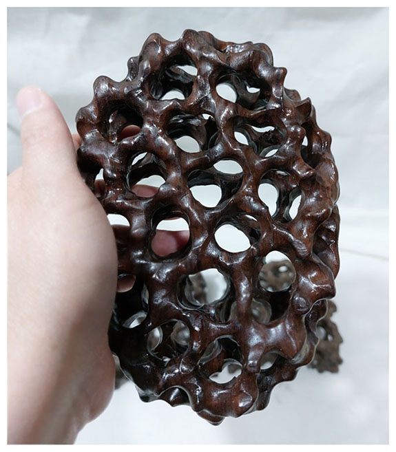 กี๋หรือฐานไม้สไตล์ธรรมชาติ ทรงรี อันละ