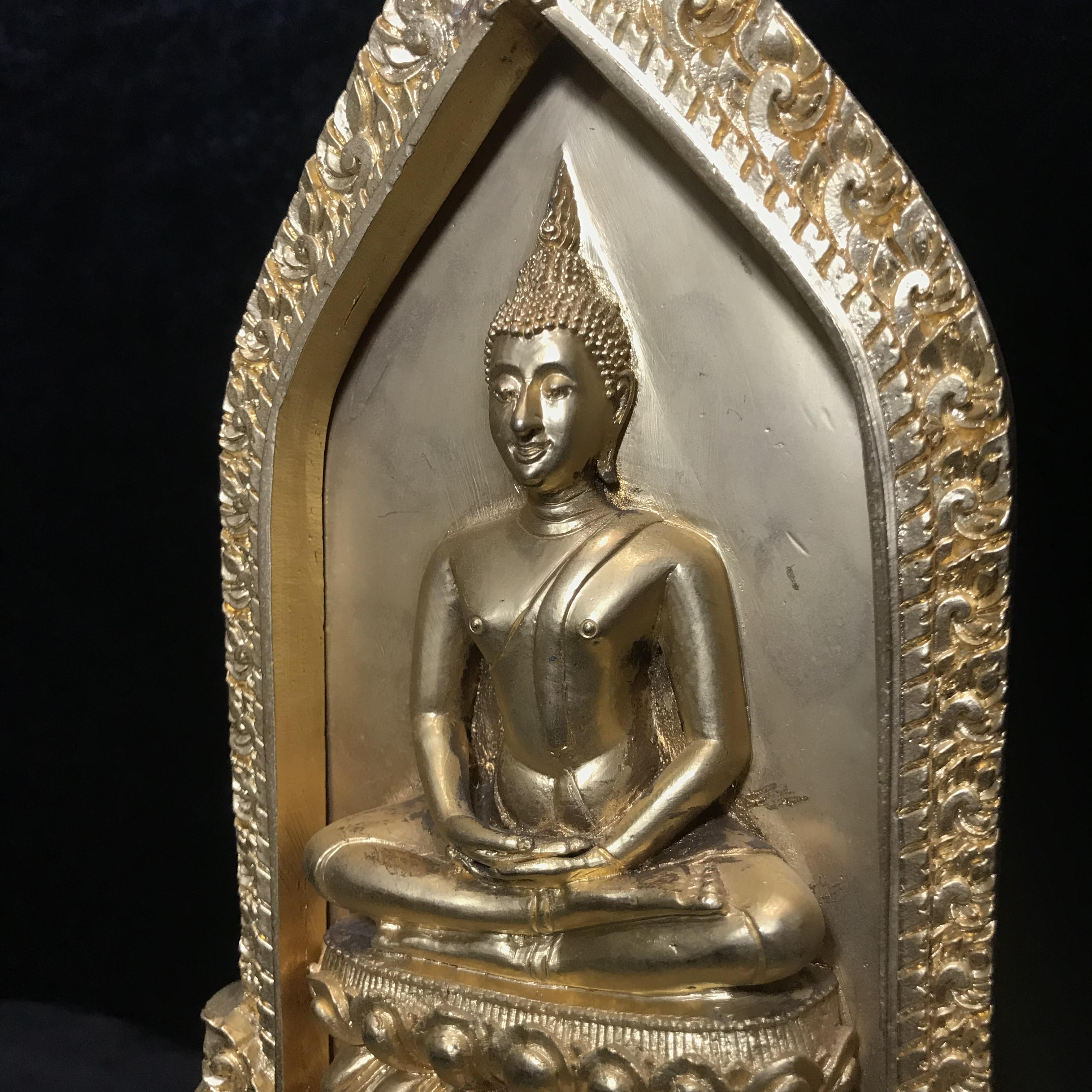 พระบูชาสมเด็จศิริราชร้อยปี(พระคะแนน) หลัง ภปร. ปี2531 ในหลวงรัชกาลที่9พระราชทานผงจิตรลดา(พระดี พิธีใหญ่ ปีลึก เจตนาบริสุทธิ์ สุดยอดมวลสาร)(องค์กรรมการ กะไหล่ทอง หายาก)