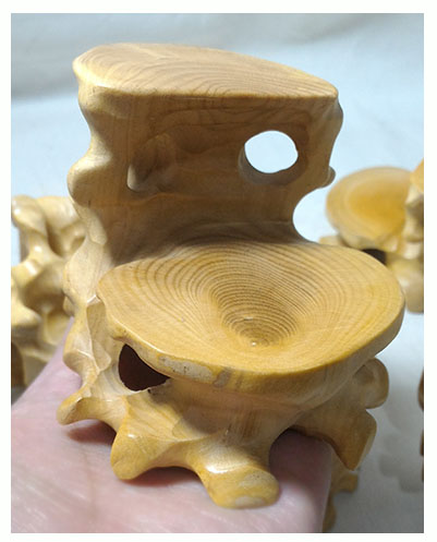 ฐานไม้หรือกี๋ไม้boxwood เล็กๆ แบบ2ชั้น อันละ