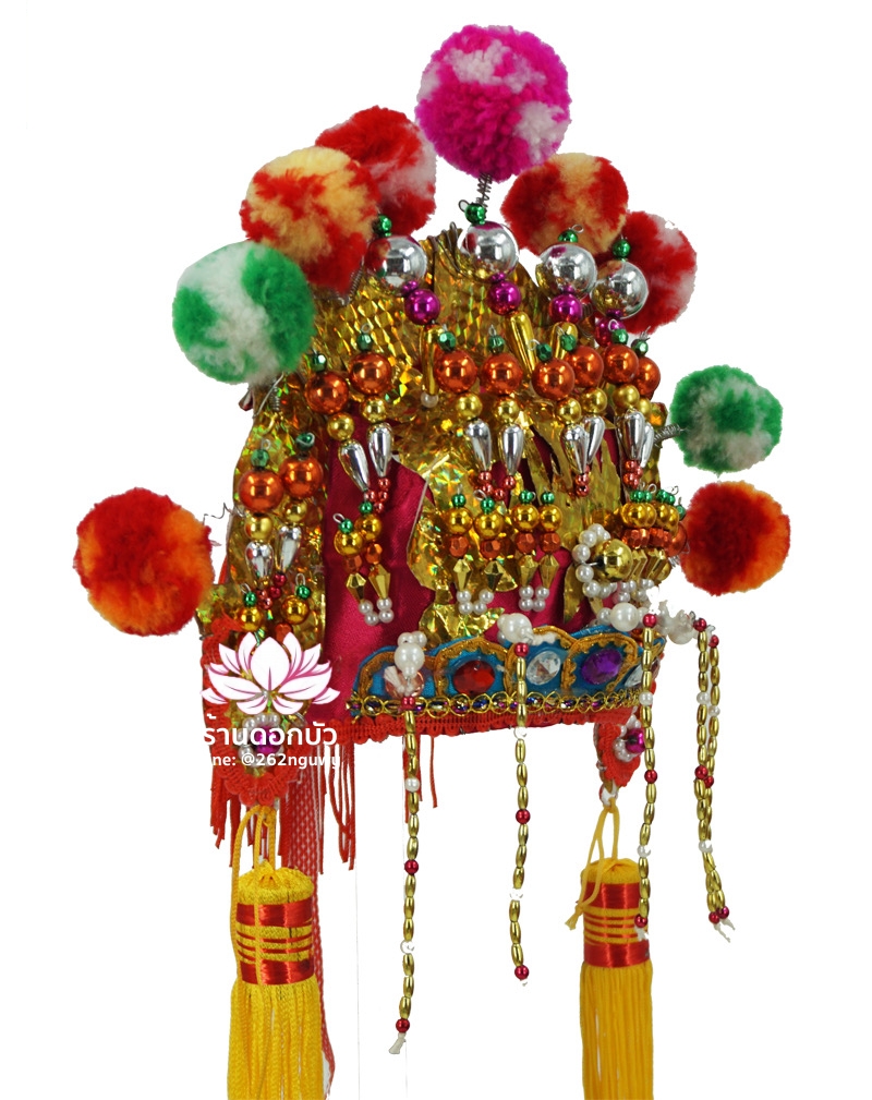 หมวกเทวนารี หมวกเทพเจ้าฝ่ายหญิง หมวกเทวรูปจีน หมวกกิมซิ้น หมวกเทพเจ้าจีน