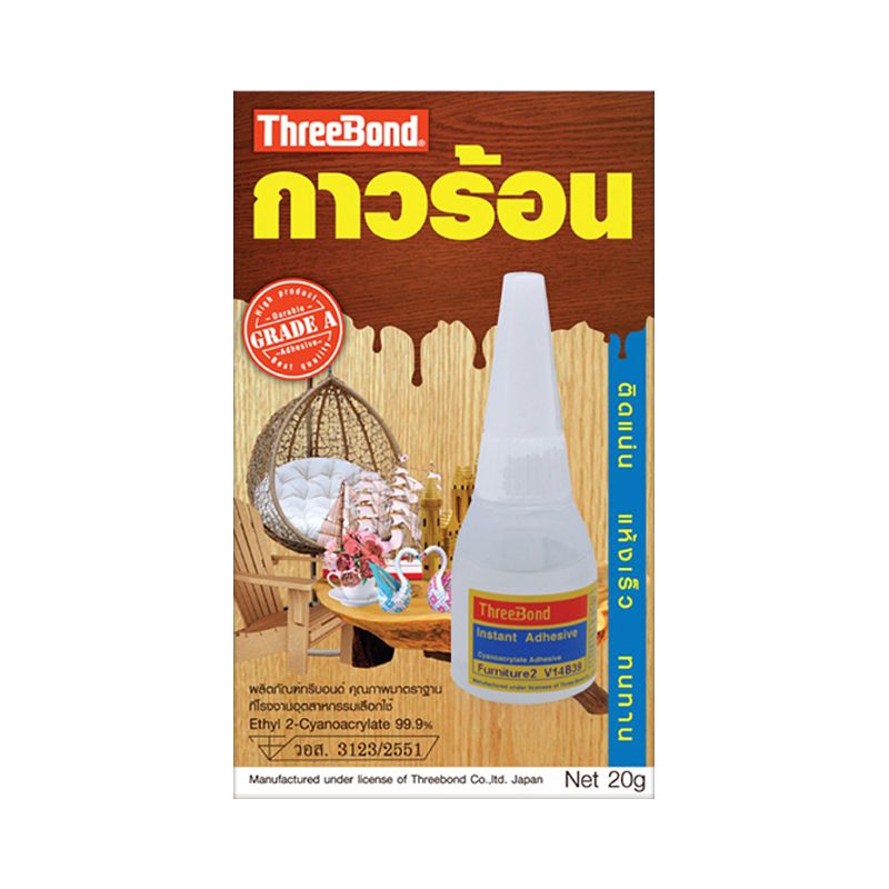 THREEBOND กาวร้อน ขนาด 20 กรัม สีใส
