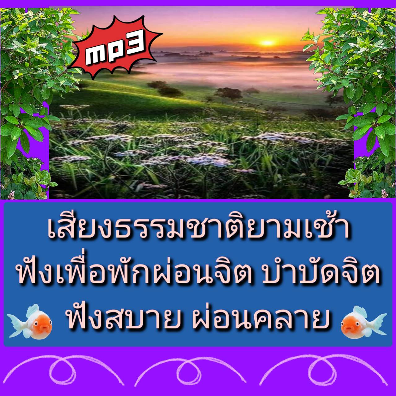 [พรเทวะ] แฟลชไดร์ฟ USB mp3 เสียงธรรมชาติยามเช้า ฟังเพื่อพักผ่อนจิต บำบัดจิต ฟังสบาย ผ่อนคลาย เสียงธรรมชาติยามเช้านี้ จัดทำเพื่อใช้ในการพักผ่อนจิต ฟังได้ทุกเวลา ขณะฟังขอให้อยู่ในท่าที่สบายที่สุด พร้อมกับจินตนาการเห็นอยู่ท่ามกลางธรรมชาติยามเช้า และปล่อยจิตเ