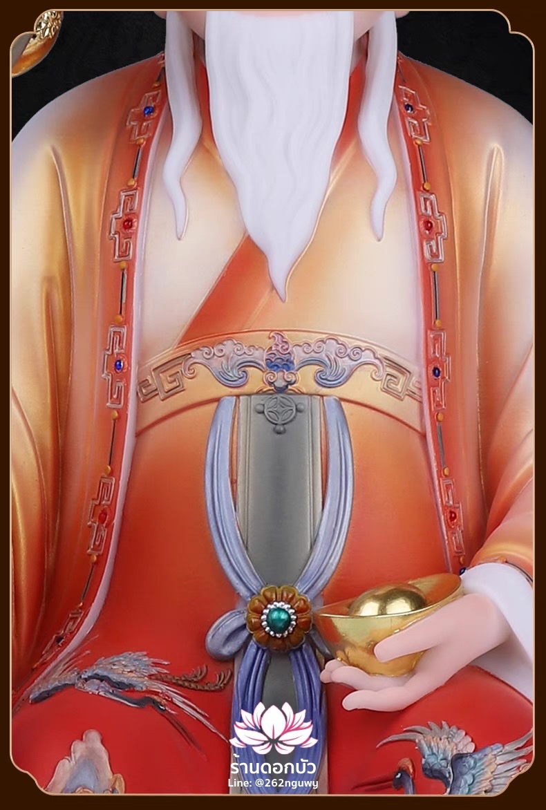 แปะกงแปะม่า ปุนเถ้ากงปุนเถ้าม่า เทพเจ้าที่จีน ประทับนั่งบัลลังก์มังกรคาบแก้ว งานหินอ่อนคุณภาพสูง ขนาด 12/16/19 นิ้ว