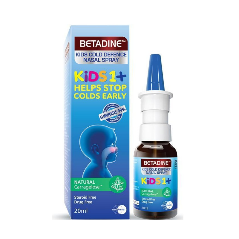 Betadine kids cold defense nasal spray 20 ml.