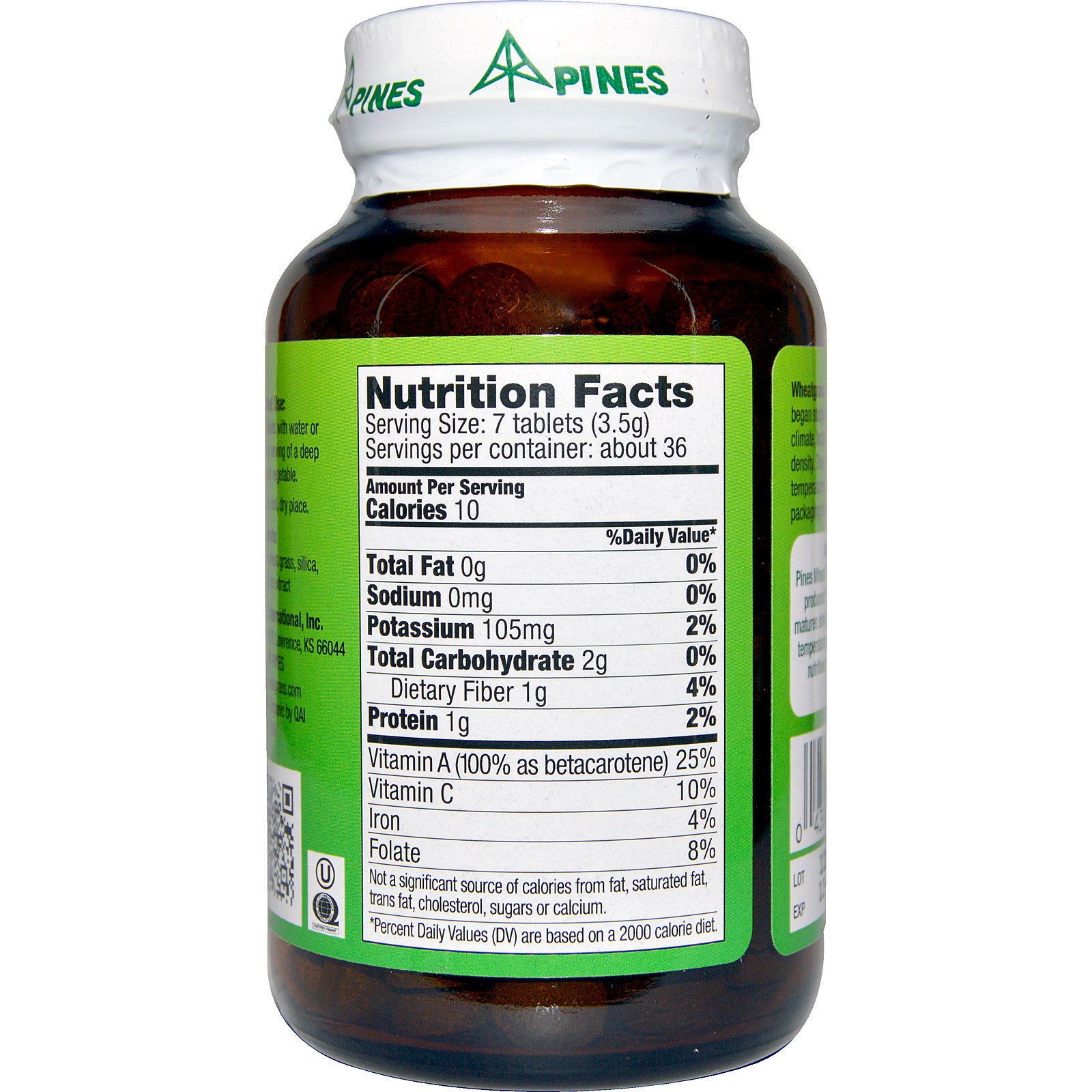 ต้นอ่อนข้าวสาลี, Organic Wheat Grass