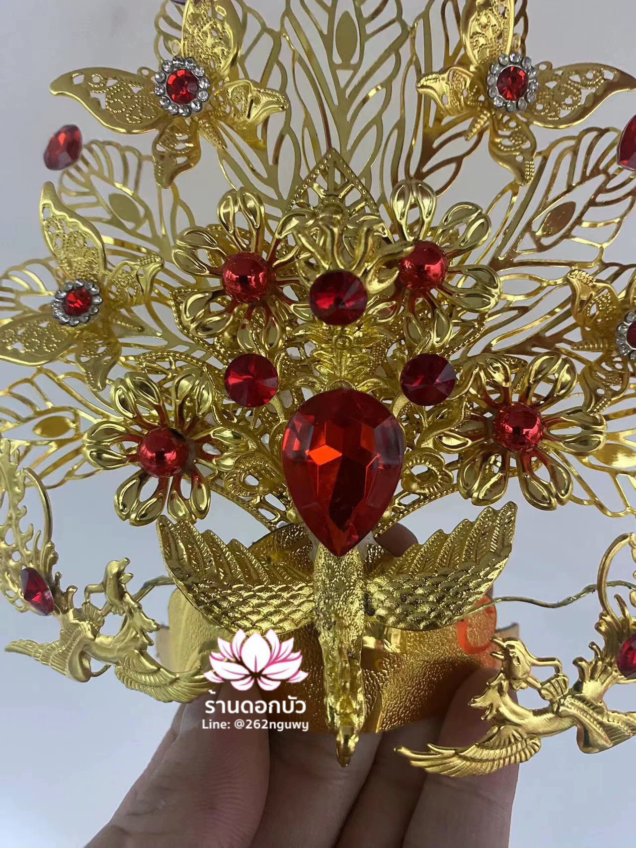 หมวกเทพเจ้าฝ่ายหญิง หมวกเทพนารี หมวกเทวนารี หมวกพระจีน หมวกกิมซิ้น หมวกเทพเจ้าจีน