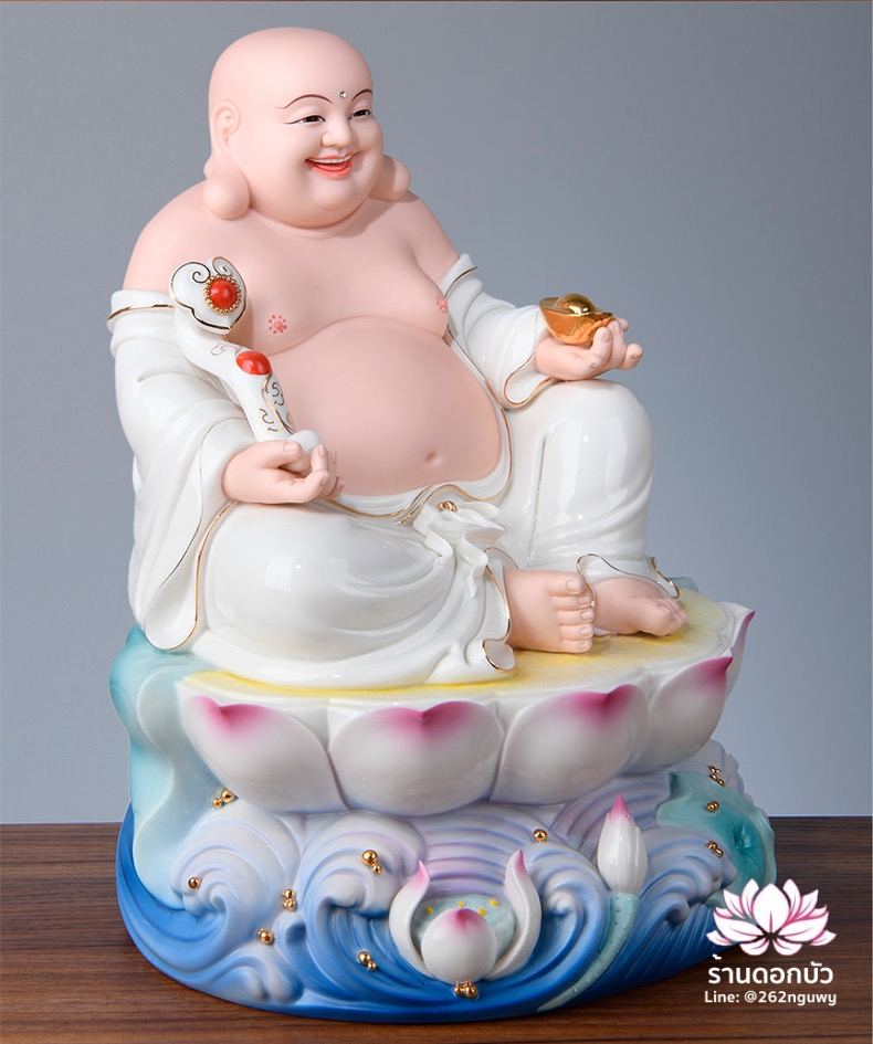 พระพุทธเจ้า (พระยูไล) พระโพธิสัตว์กวนอิม (กวนอิมผ่อสัก) พระกษิติครรภโพธิสัตว์ (ตี่จั่งอ๊วงผ่อสัก) และพระศรีอริยเมตไตรย (หมีเล่อฝอ) ขนาด 12/16/19 นิ้ว