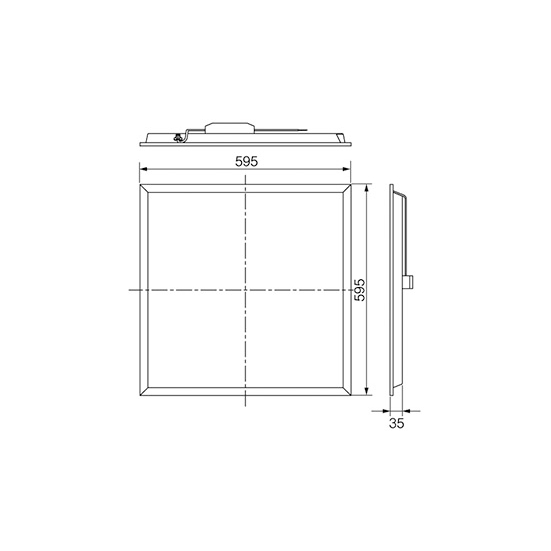 Panasonic 60x60ซม. Panel LED 40w พาแนล โคมแอลอีดีพาแนล T-bar โคมทีบาร์ โคมไฟเพดาน โคมเพดาน พานาโซนิค ไฟเพดาน