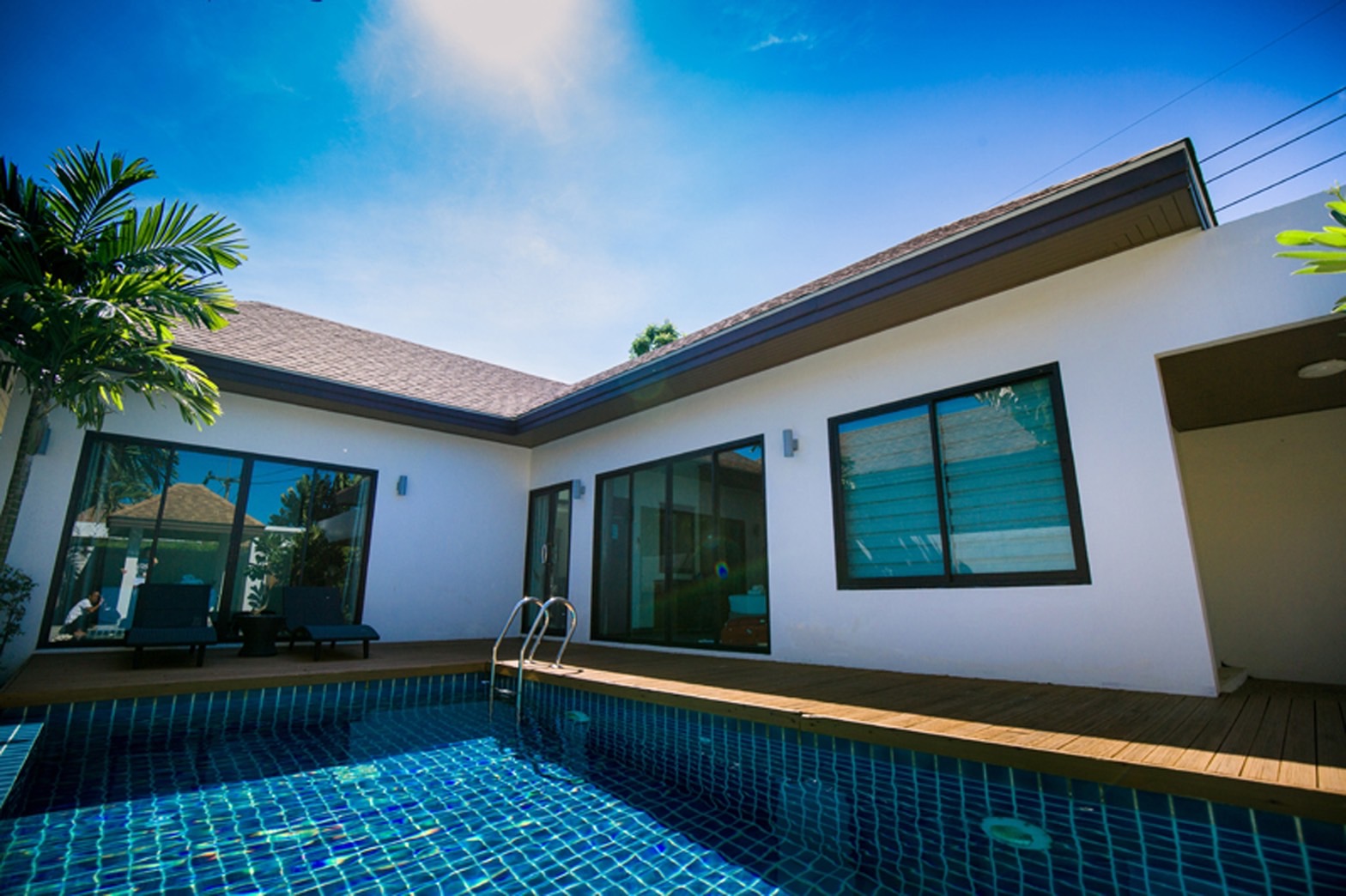 For Rent : Chalong, Private pool villa contemporary style, 2 Bedrooms 2 Bathrooms
