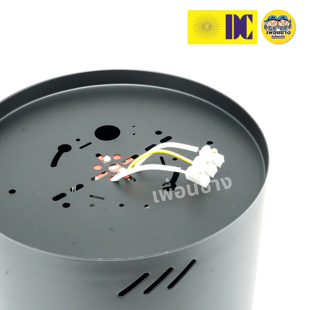 ยี่ห้อ DC รุ่น DL-222 โคมไฟดาวน์ไลท์ โคมกระป๋อง เหล็ก ขั้ว E27 Downlight ดาวน์ไลท์ ติดลอย 8" โคมเพดาน ไม่รวมหลอดไฟ