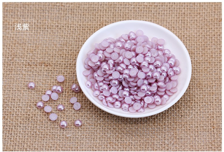 SKU-00572 มุกครึ่งซีกสีม่วง