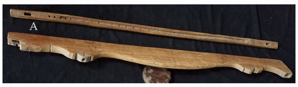 กรอบ(ฟืม)ทอผ้า:A ไม้สัก งานเก่า