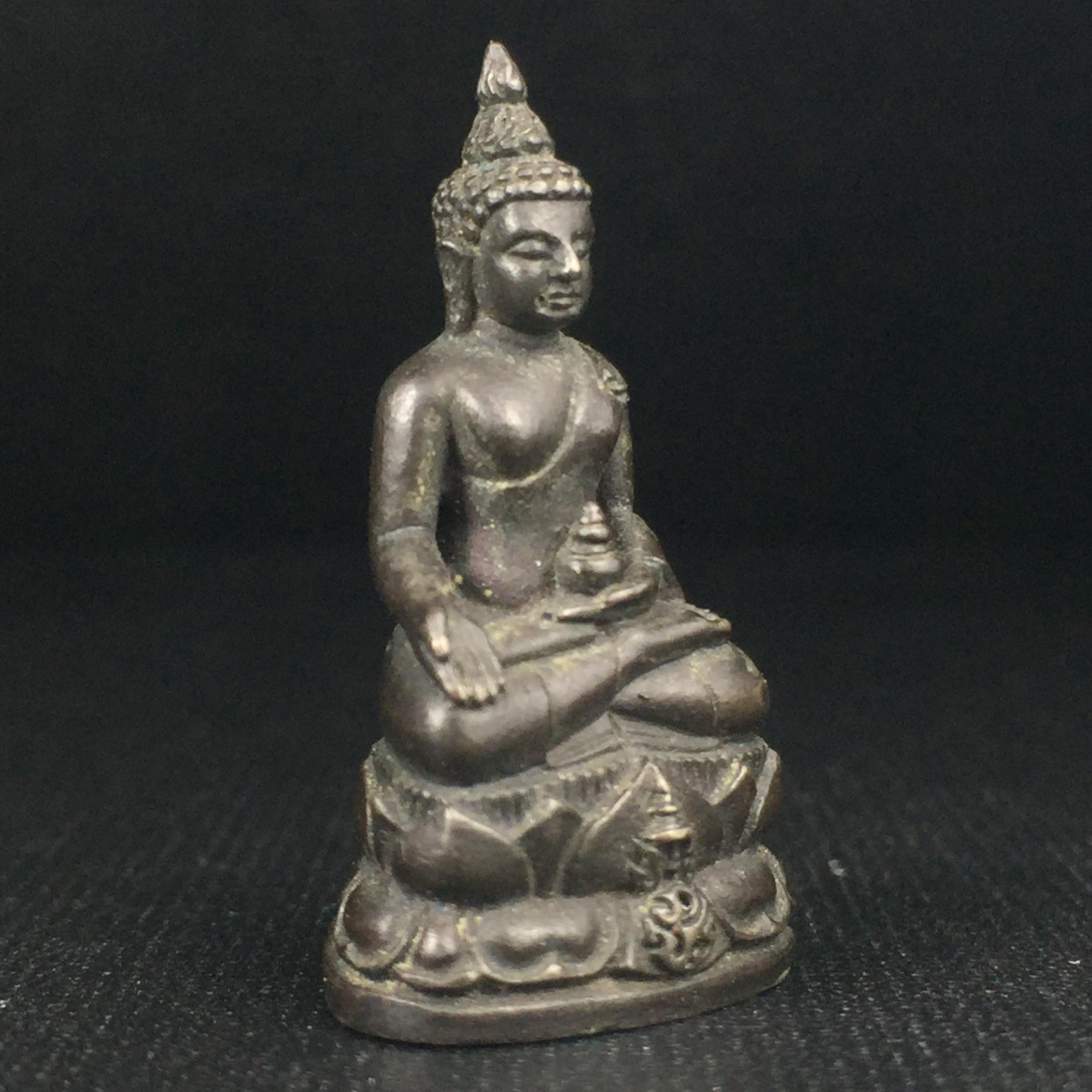 พระกริ่งไพรีพินาศ ภปร. รุ่นแรกของประเทศไทย วัดปทุมวนาราม ปี2535 เนื้อนวโลหะ นิยม (ในหลวงรัชกาลที่9เสด็จเททอง)(1ใน3000องค์)หายาก