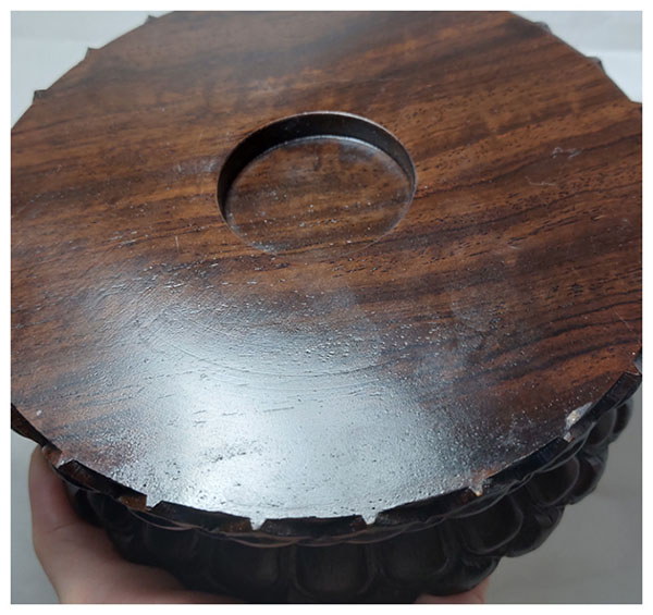 กี๋ ฐานบัว ฐานพระ สไตล์จีน ทรงกลม ท๊อป14.5cm