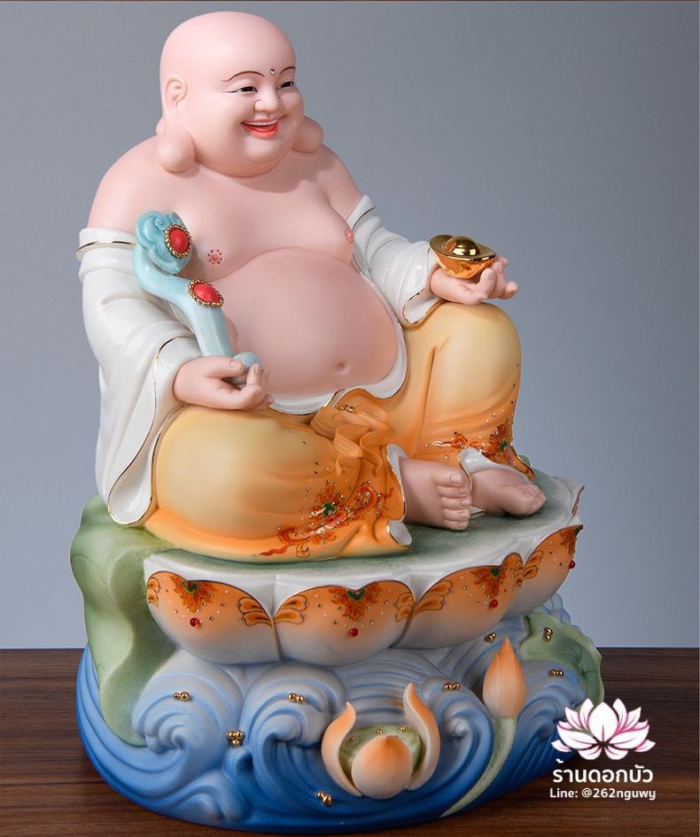 พระพุทธเจ้า (พระยูไล) พระโพธิสัตว์กวนอิม (กวนอิมผ่อสัก) พระกษิติครรภโพธิสัตว์ (ตี่จั่งอ๊วงผ่อสัก) และพระศรีอริยเมตไตรย (หมีเล่อฝอ) ขนาด 12/16/19 นิ้ว