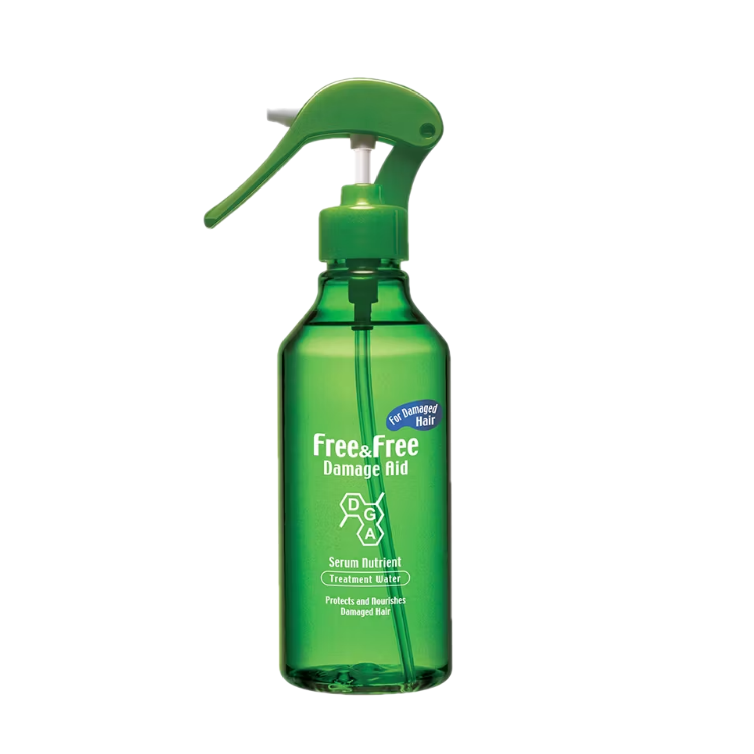 Free&Free เซรั่มบำรุงผมชนิดน้ำ สำหรับผมแห้งเสีย 210 มล. ( สีเขียว )