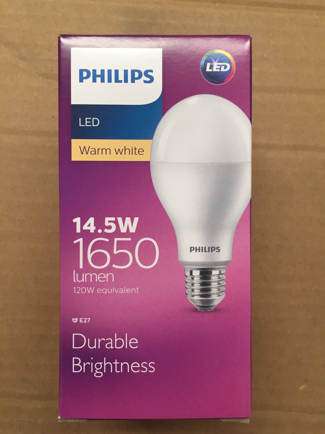 Philips หลอดไฟแอลอีดีบับฟิลิปส์ High Lumen 14.5 วัตต์ Philips แสงวอมไวท์
