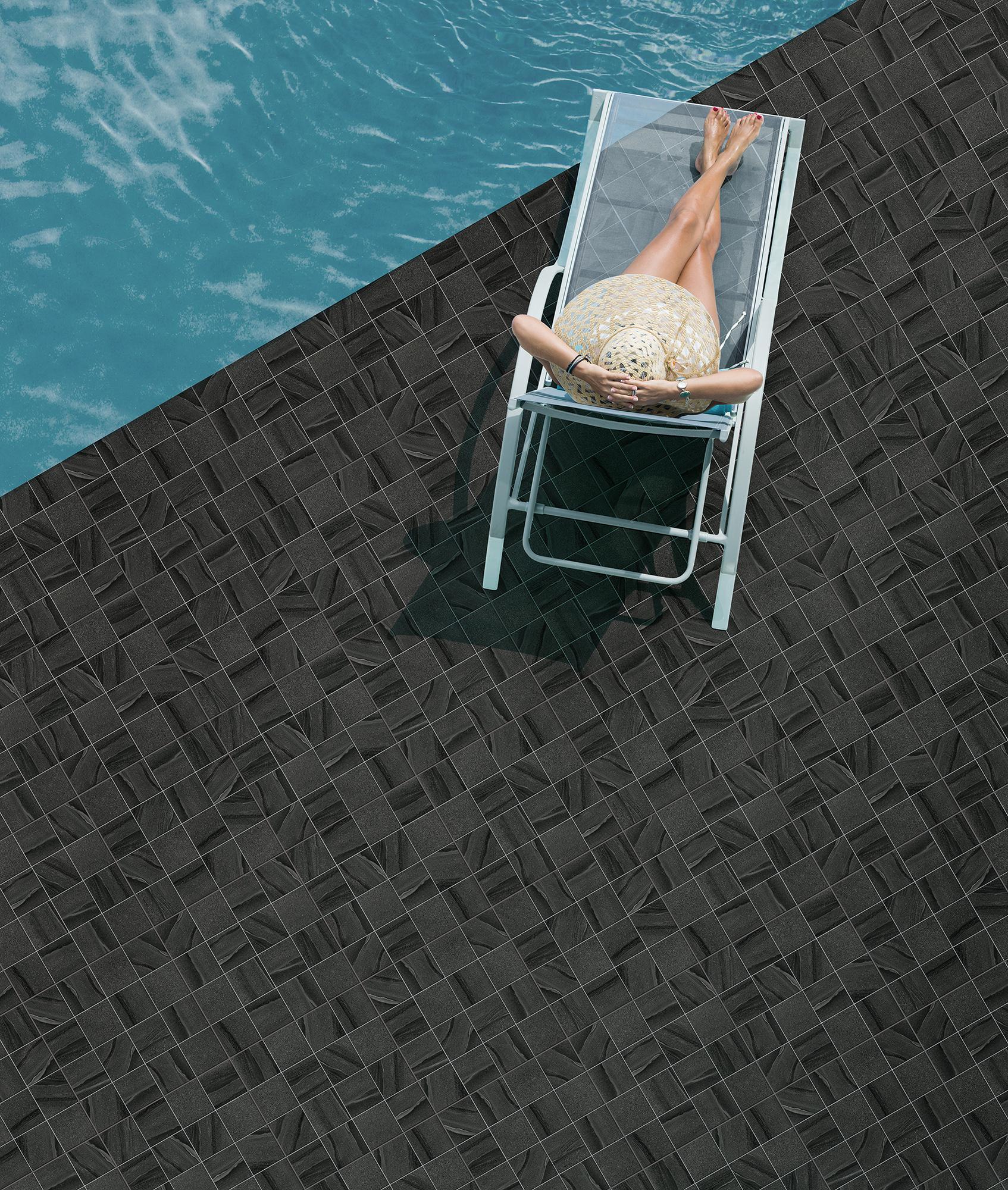 GP 40X40 ลากูน กริด เนโร (HYG) (R10)PM