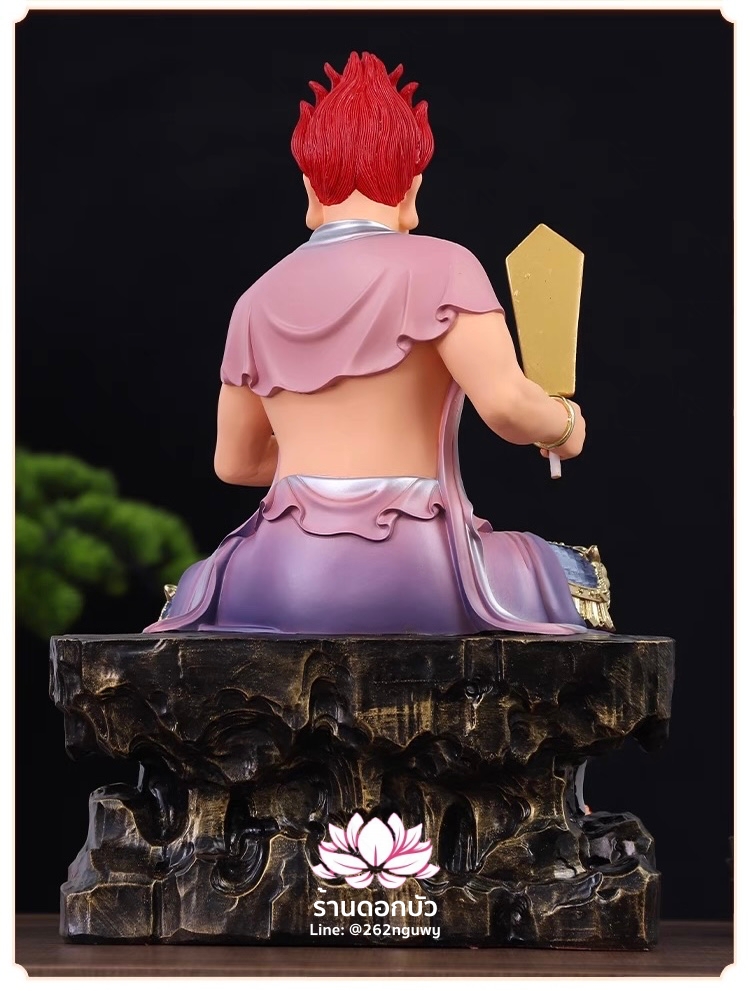 ไต่สือเอี๊ย พ้อต่อกง กวนอิมไต่ซือ เทพเจ้าสายนรก ปางนั่งเหยียบบริวาร งานเรซิ่น ขนาด 12/16/19/26 นิ้ว