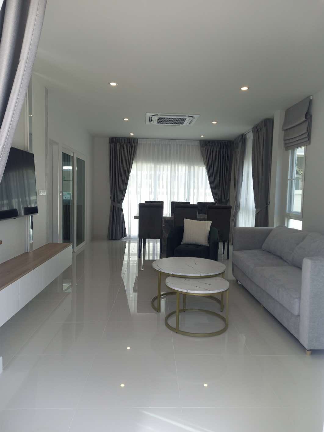 For Rent : Chalong, 2-story semi-detached house, 3 bedrooms 3 bathrooms