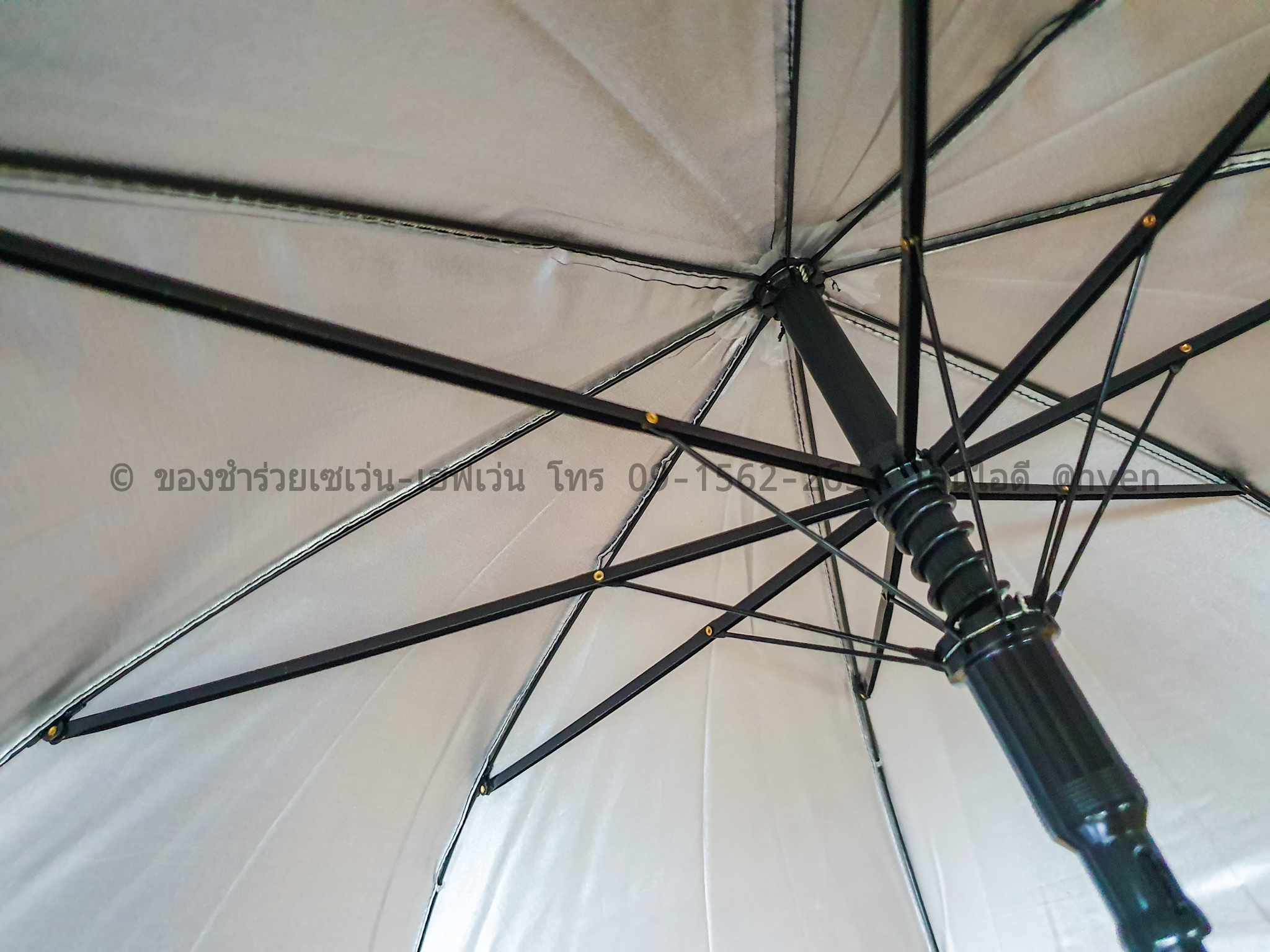 ของชำร่วยงานศพ ร่มสีดำตอนเดียว 22 นิ้ว UV