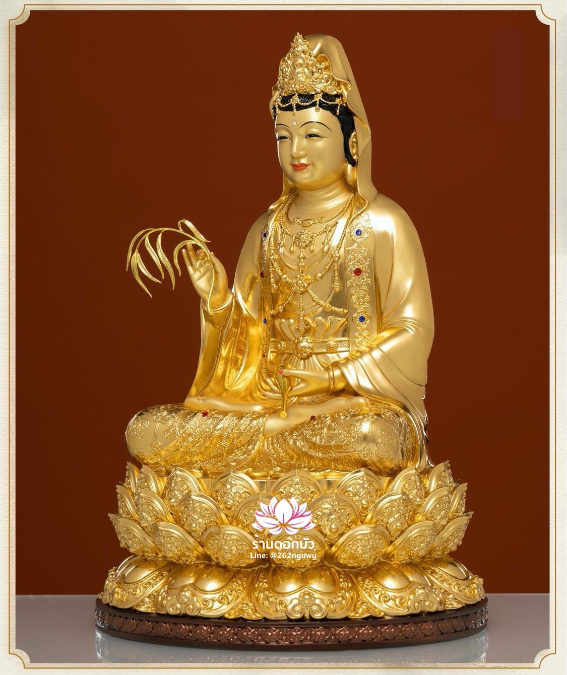 พระพุทธเจ้า (พระยูไล) พระโพธิสัตว์กวนอิม พระกษิติครรภโพธิสัตว์ พระศรีอริยเมตไตรย งานเรซิ่น ขนาด 12/16/19/26 นิ้ว