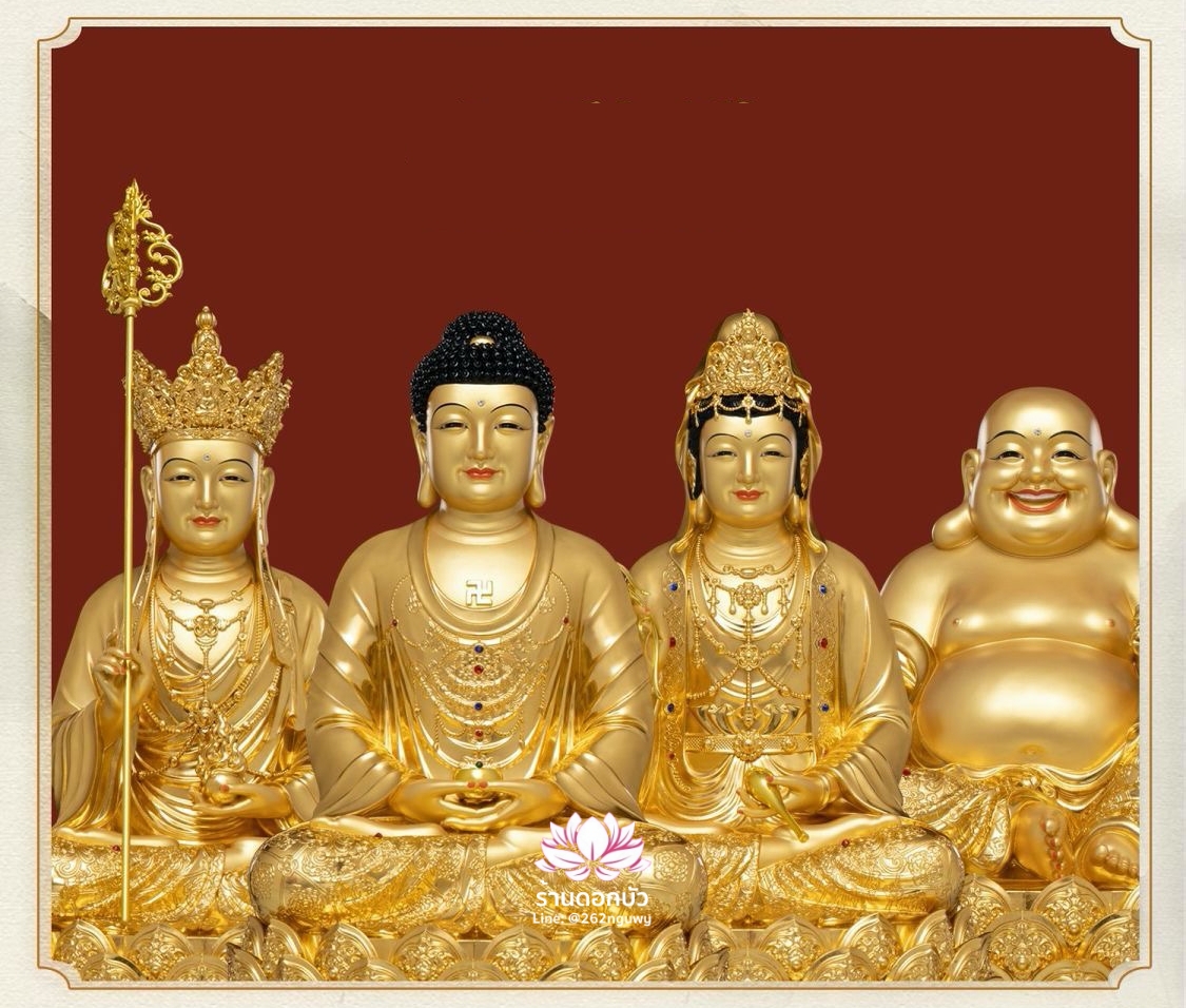 พระพุทธเจ้า (พระยูไล) พระโพธิสัตว์กวนอิม พระกษิติครรภโพธิสัตว์ พระศรีอริยเมตไตรย งานเรซิ่น ขนาด 12/16/19/26 นิ้ว