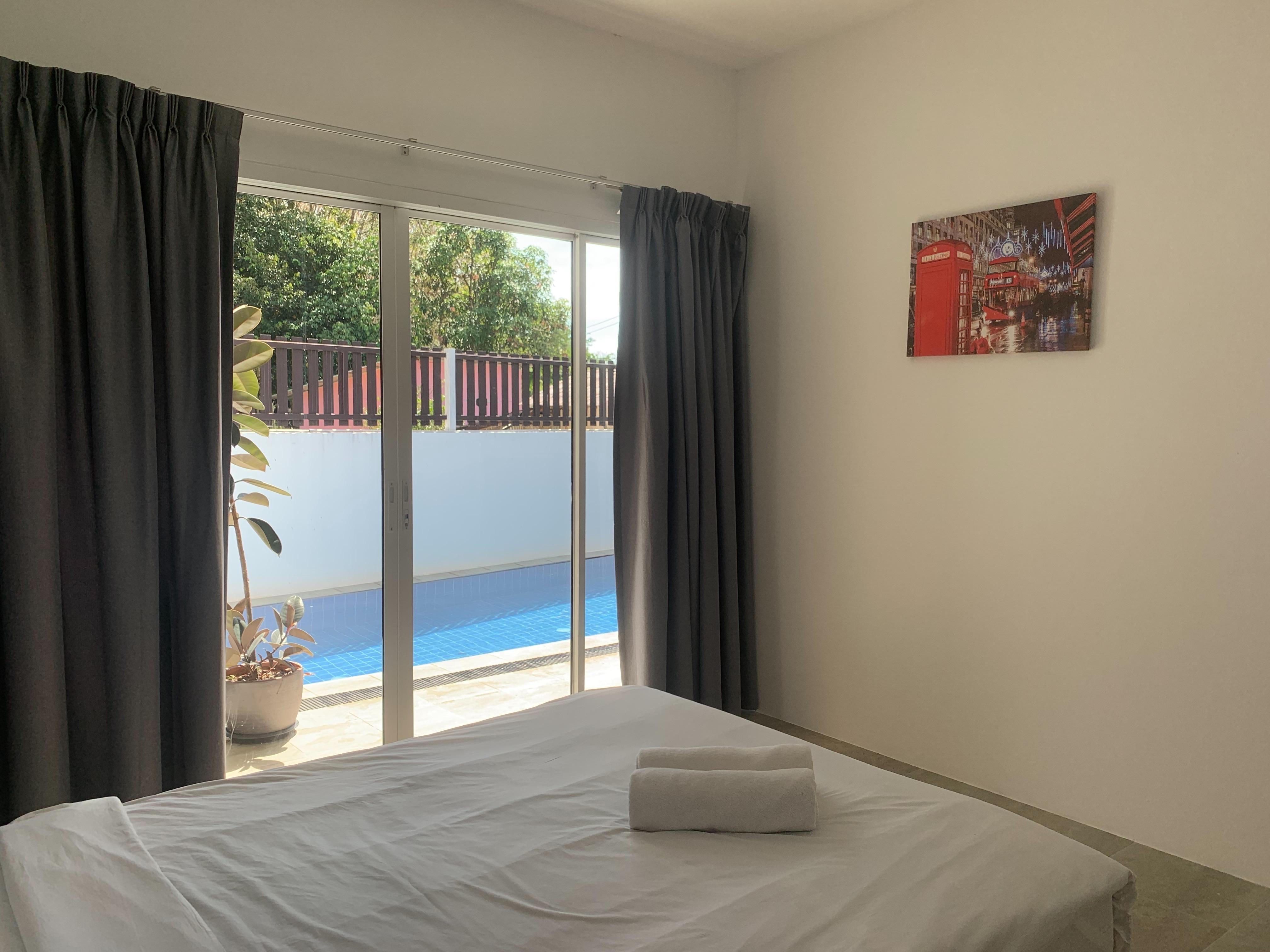 For Rent : Thalang, Single story house with swimming pool, 3 bedrooms 2 bathrooms