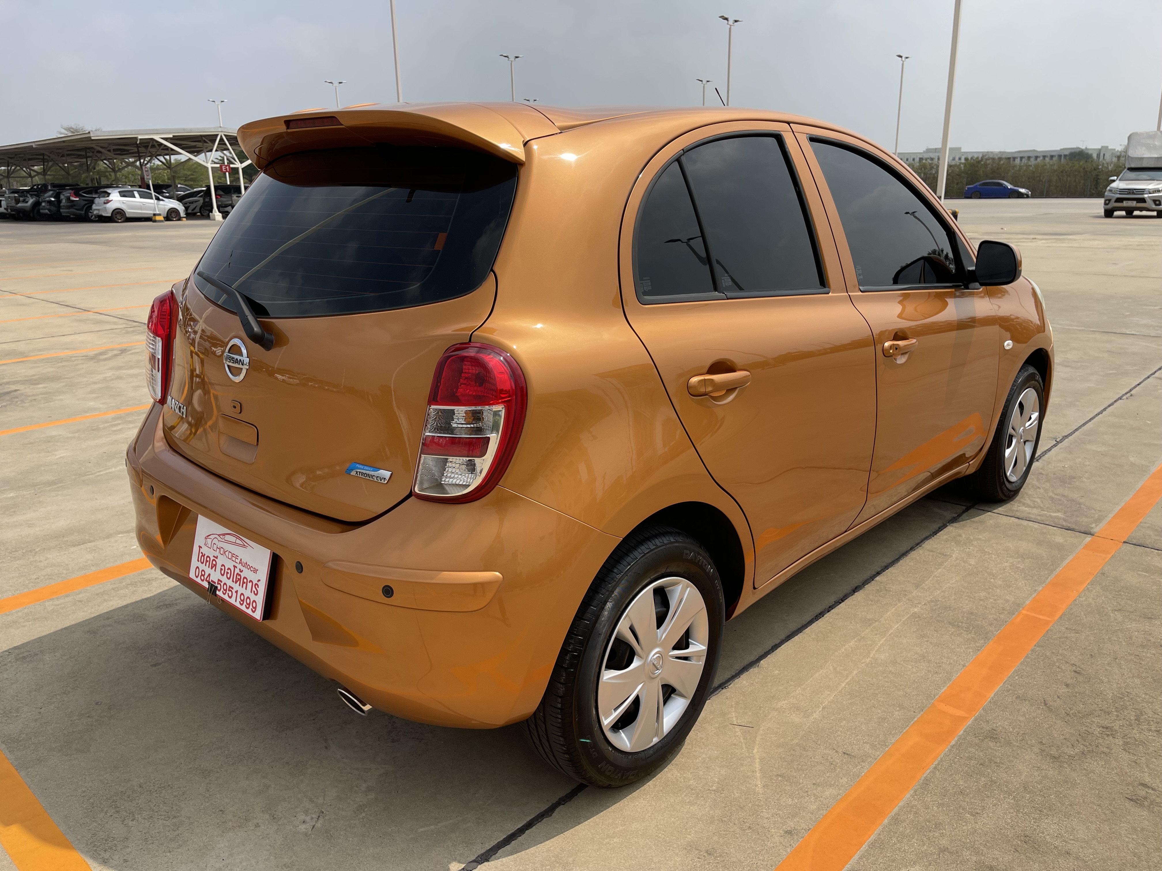 Nissan March 1.2 EL At 2012 ส้ม