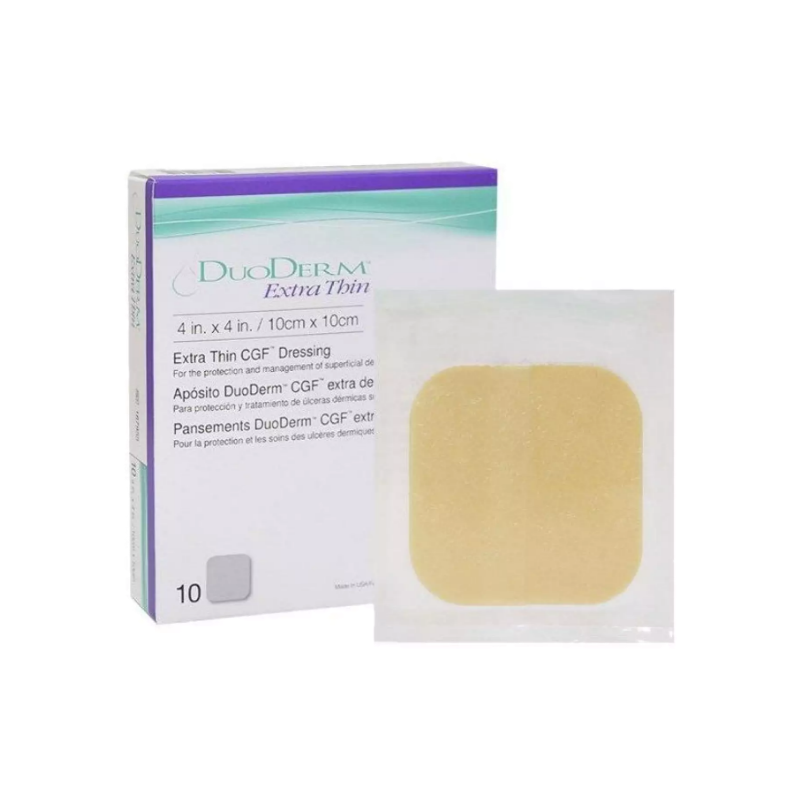 DuoDerm Extra Thin Dressing 10x10 cm (ขนาด 4"x4") {ราคาต่อ 1 แผ่น}