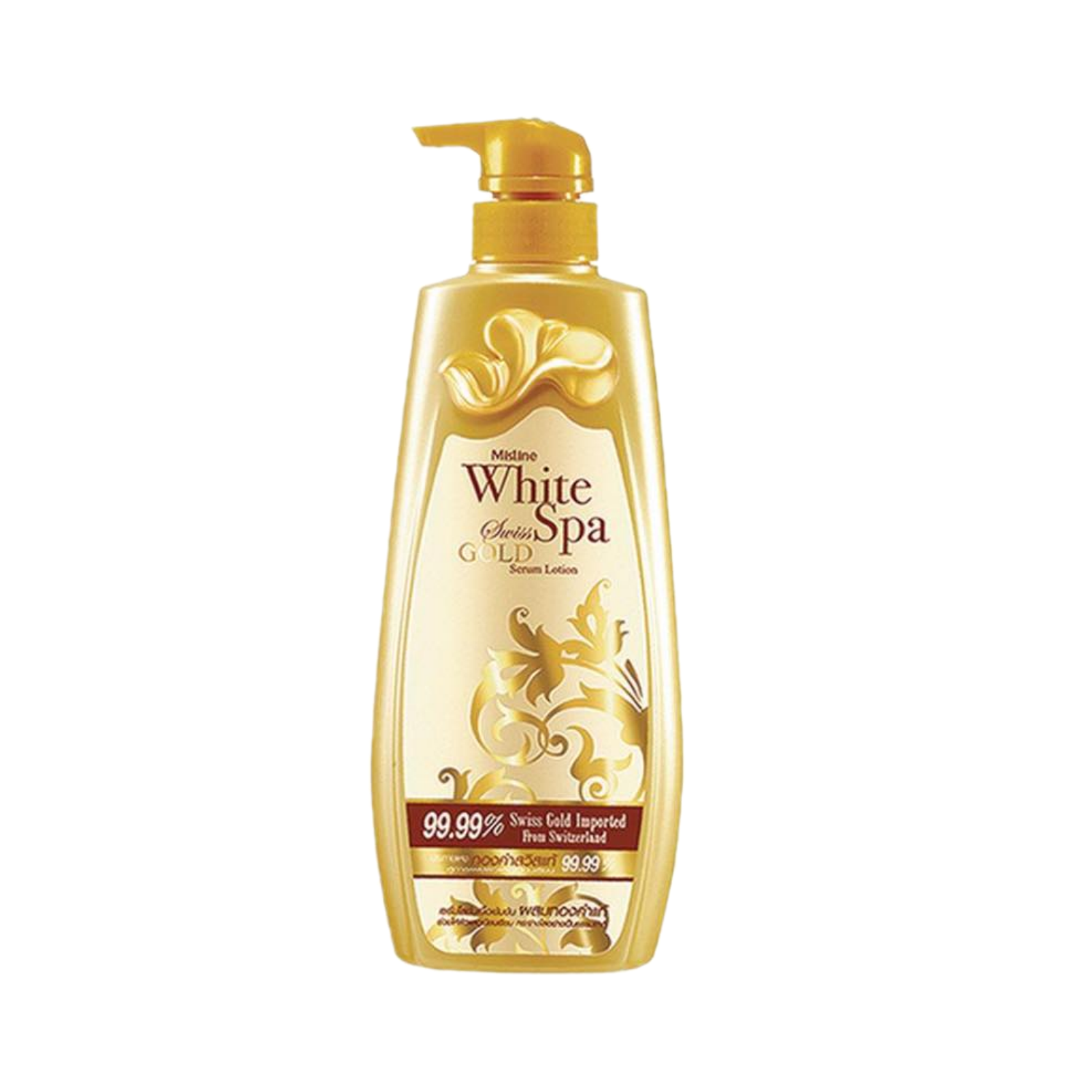 Mistine White Spa Swiss Gold Serum Lotion 400 ml.