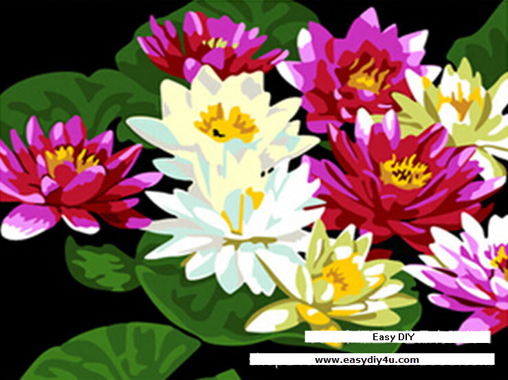 ภาพวาดดอกบัว