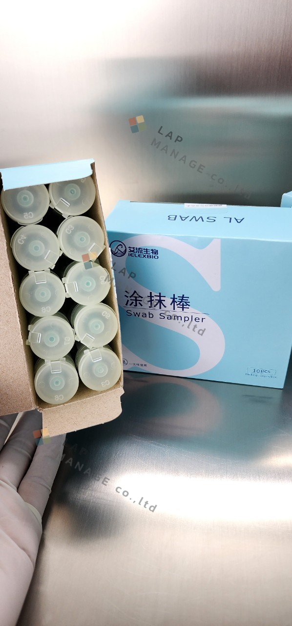 ST-25 PBS , ELEX Brand ชุด Swab ตรวจสอบความสะอาดของภาชนะพื้นผิว (Environmental swab on food surface for microbial count)