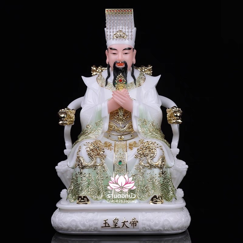 เง็กเซียนฮ่องเต้ หยกอ๋องส่องเต่ และ พระนางซีหวังหมู่ กิมบ้อเนี่ยเนี้ย งานหินอ่อนคุณภาพสูง ขนาด 12/16/19/26 นิ้ว