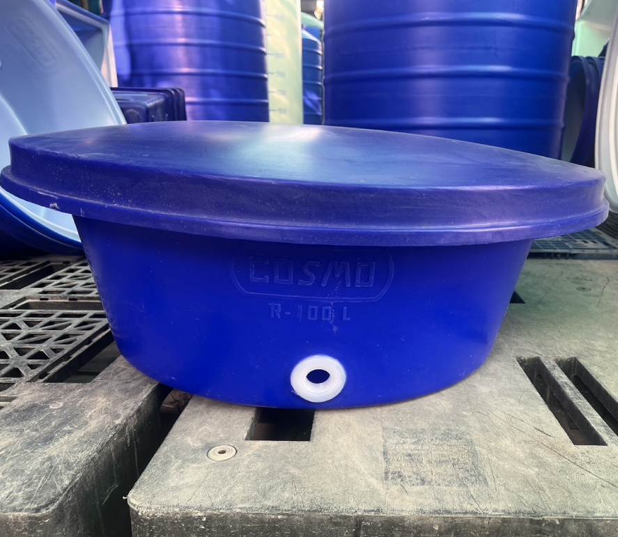 ถังกลมปากกว้าง 100 ลิตร ทรงเตี้ย