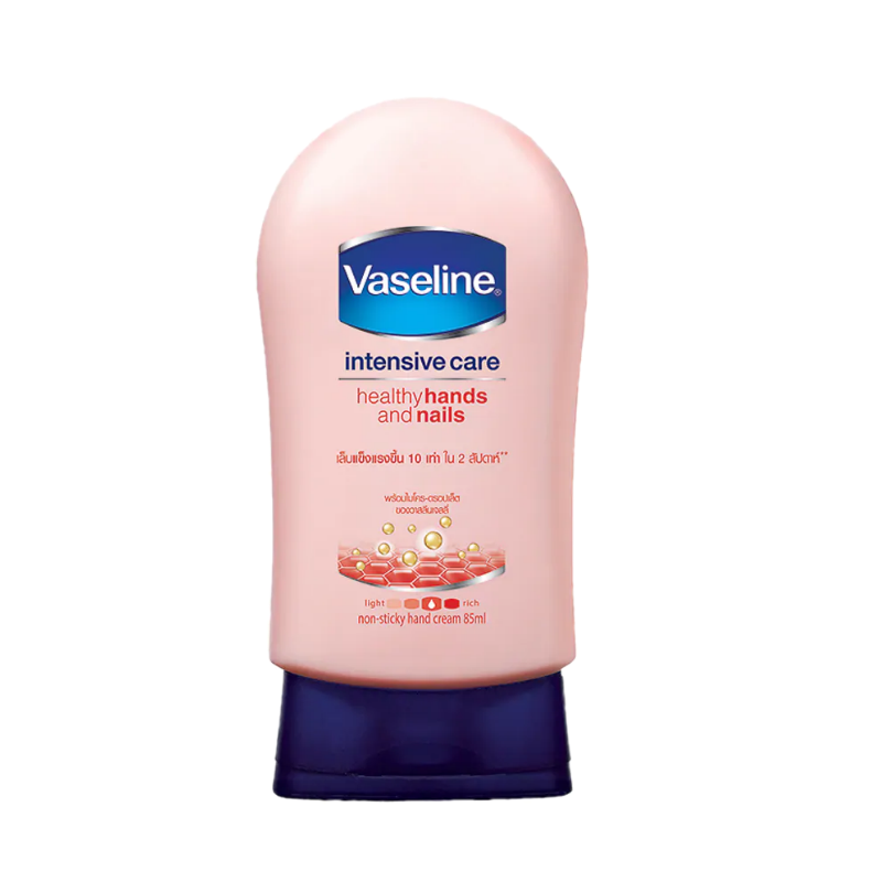 Vaseline intensive care healthy hands and nails วาสลีนทามือ 85 ml.