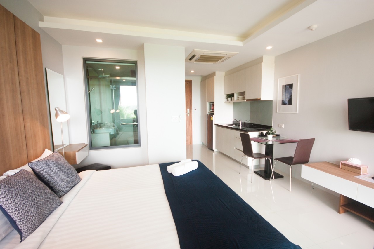 For Rent : Rawai At The Tree condominium 1 bed room at 3rd Floor Moutain View.