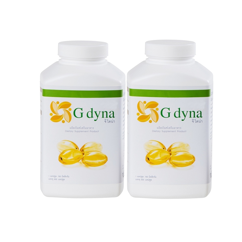 G dyna น้ำมันรวม 4 ชนิด บรรจุ 500 เเคปซูล จำนวน 2 ขวด
