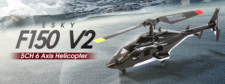 เฮลิคอปเตอร์ ESKY F150 V2 5CH 2.4G AHSS 6 แกน Gyro Flybarless RC