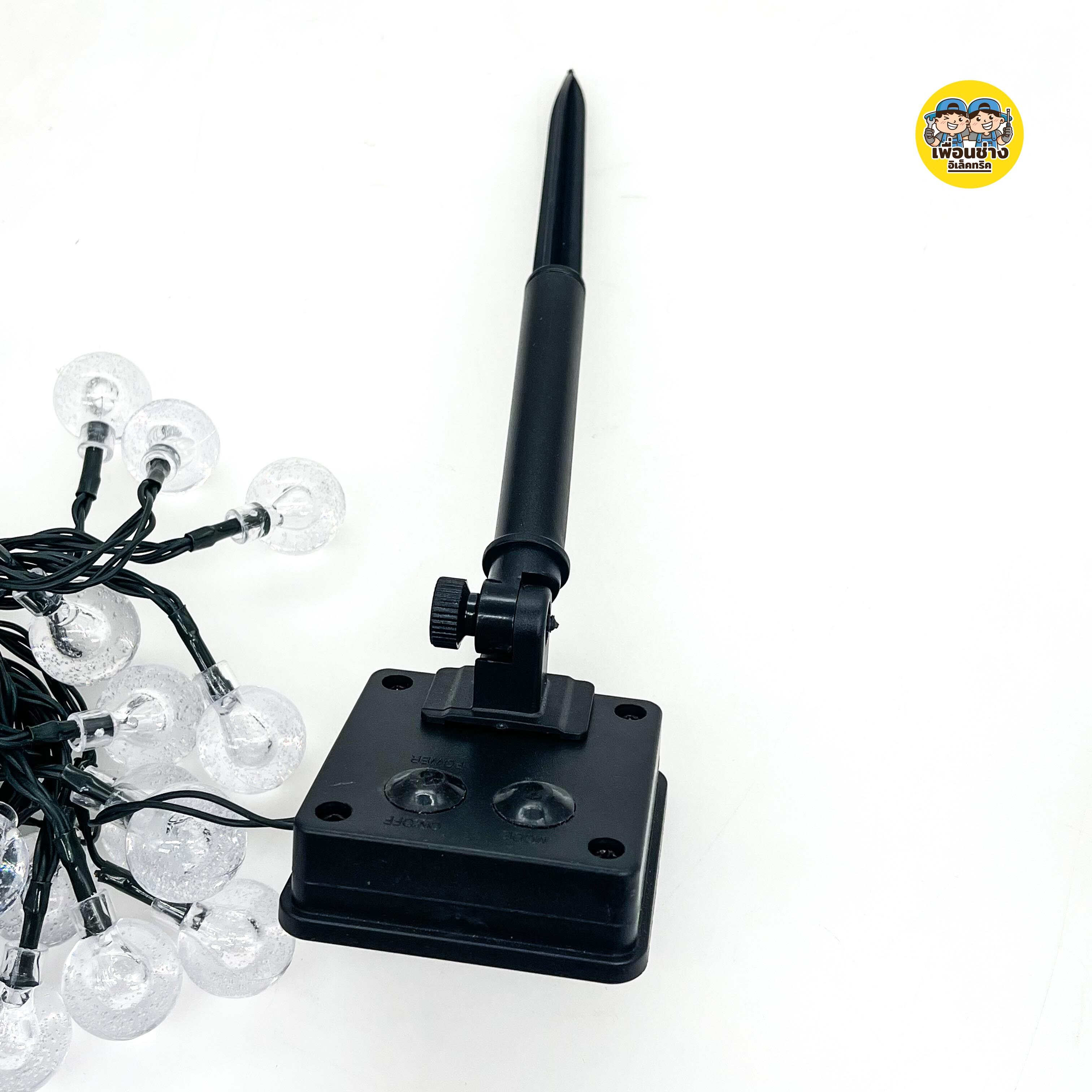 HiET ไฟประดับบอล LED โซล่าเซล 9.4ม. 50เม็ด ไฟระย้า ไฟประดับ ไฟตกแต่ง Solarcell กันน้ำ IP65 สายไฟระย้า ไฟเส้น ไฟโซล่า ระย้า ไฟกระพริบ