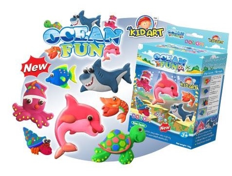 ชุดแป้งโดว์ 120 กรัมและแม่พิมพ์ KID ART- Ocean Fun