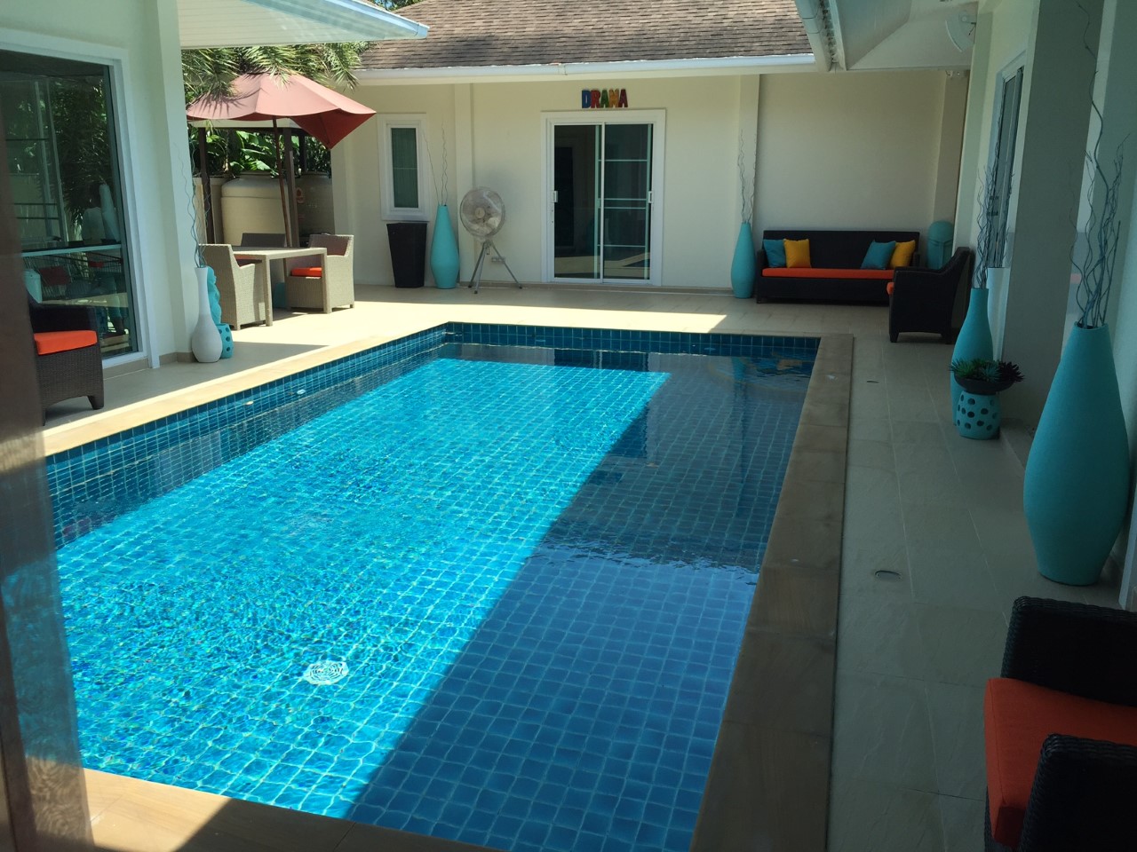 For Rent : Private pool villa locate at Chalong (the way to Big Buddah) 4Bed