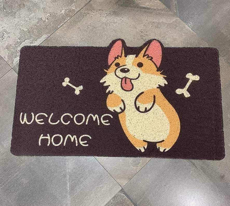 พรมเช็ดเท้าดักฝุ่น ลายน่ารัก