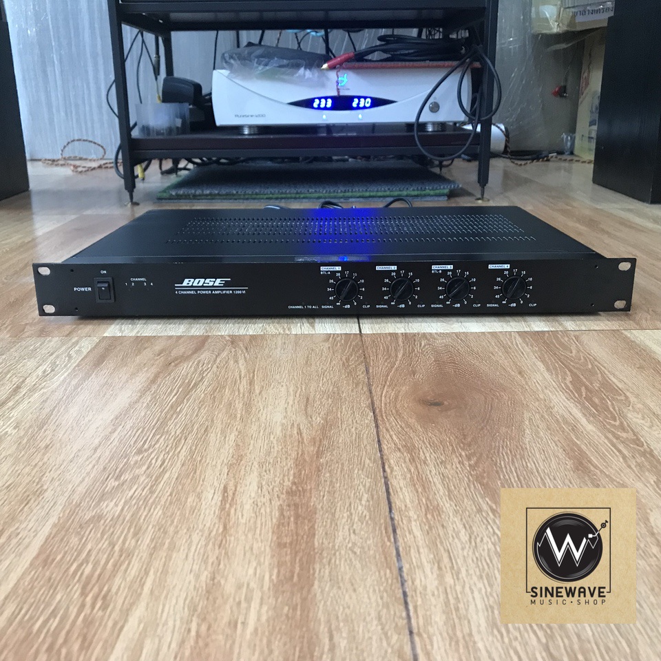 Power Amp 4 Channel ยี่ห้อ BOSE รุ่น 1200VI ไฟ 220Volts