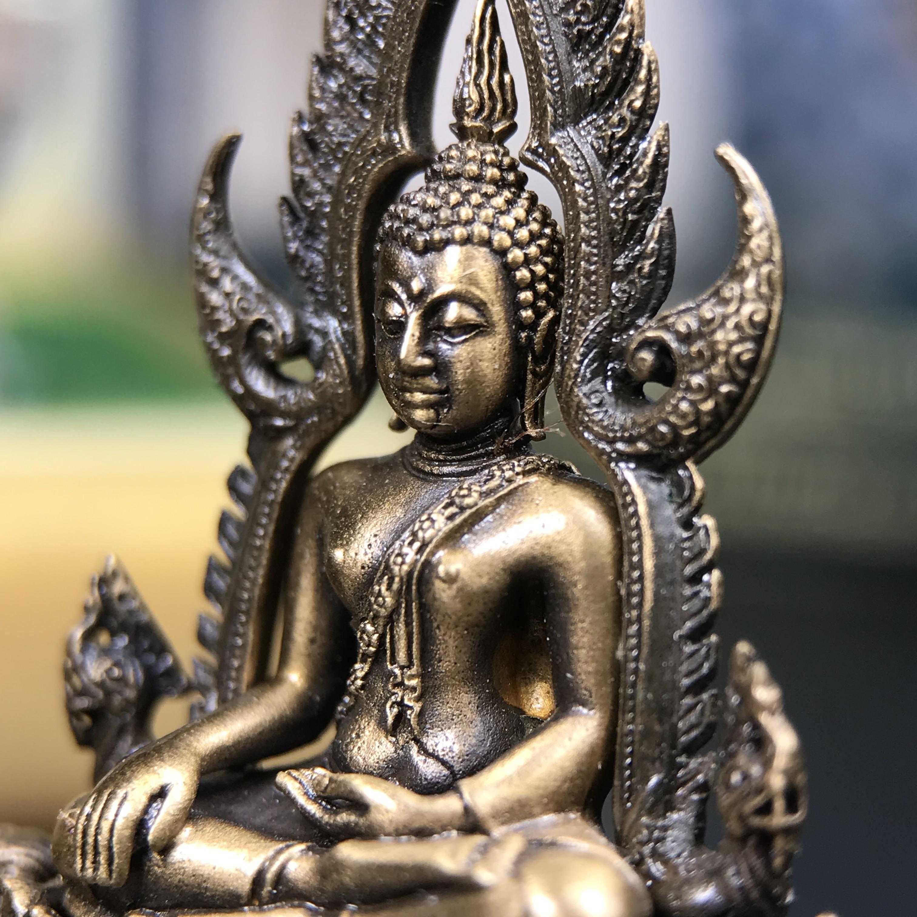 พระพุทธชินราช ภปร. 84 พรรษา ปี 2554 เนื้อบรอนซ์รมดำซาติน พิมพ์กลางขนาดหน้าตัก 1/2 นิ้ว(พระราชทานมวลสาร จิตรลดาและเส้นพระเจ้า(เส้นผม)รัชกาลที่9)พุทธศิลป์ทรงคุณค่าอีกหนึ่งรุ่นยอดนิยม(หมายเลข ๒๓๓๔))