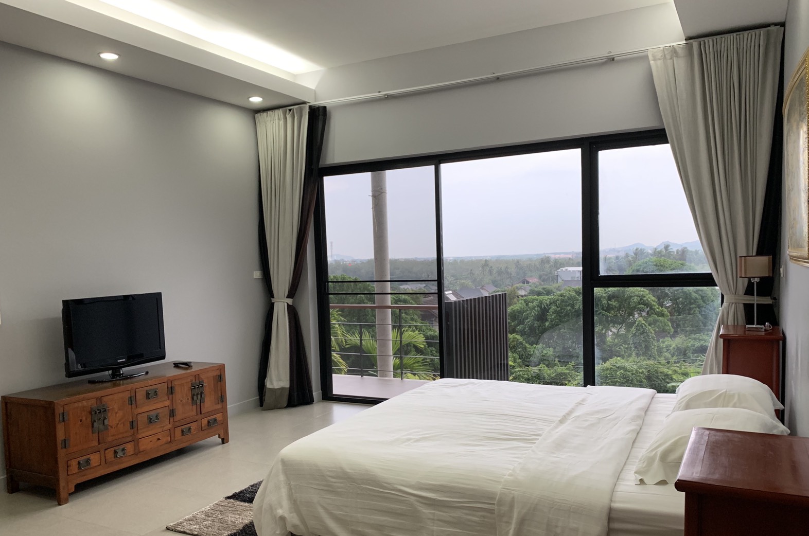 For Rent : Chalong, Private Pool Villa, Modren Style, 4 Bedrooms, Mountain view.