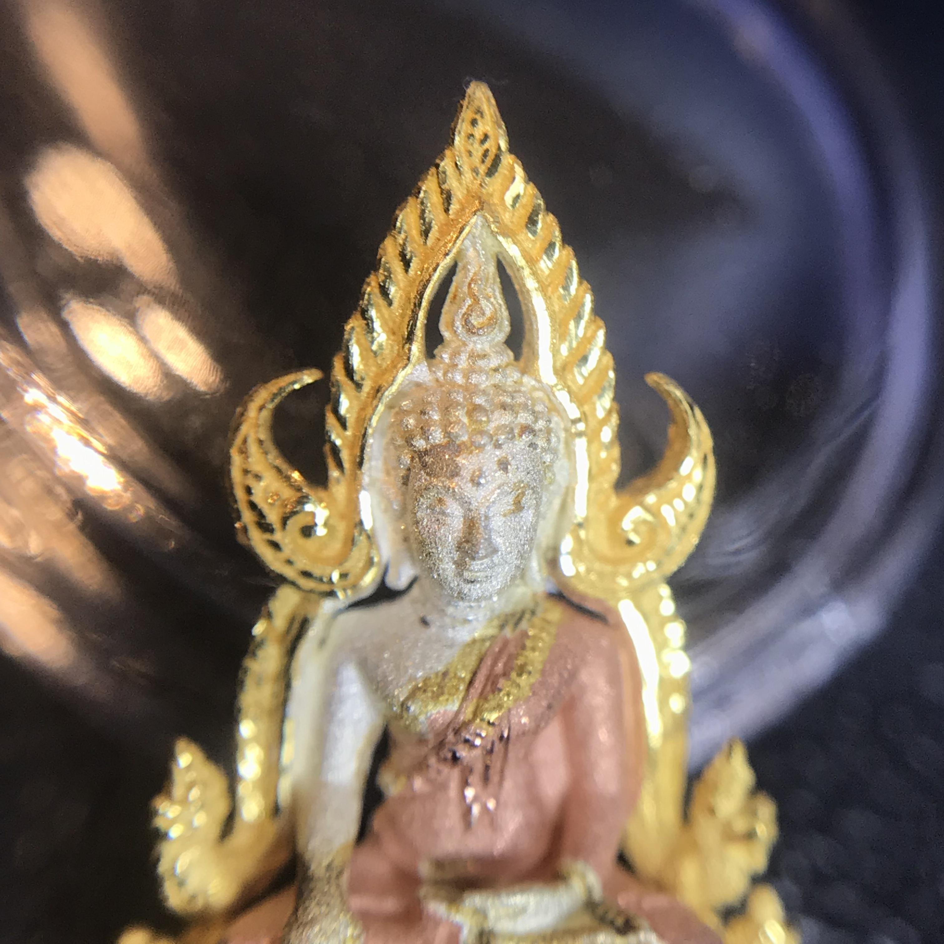 พระพุทธชินราช ภปร. โครงการ เพราะแผ่นดินนี้คือแผ่นดินเกิด เนื้อเงินชุบสามกษัตริย์ ปี2551 ขนาดหน้าตัก1/4นิ้ว (สวยงามหายาก)