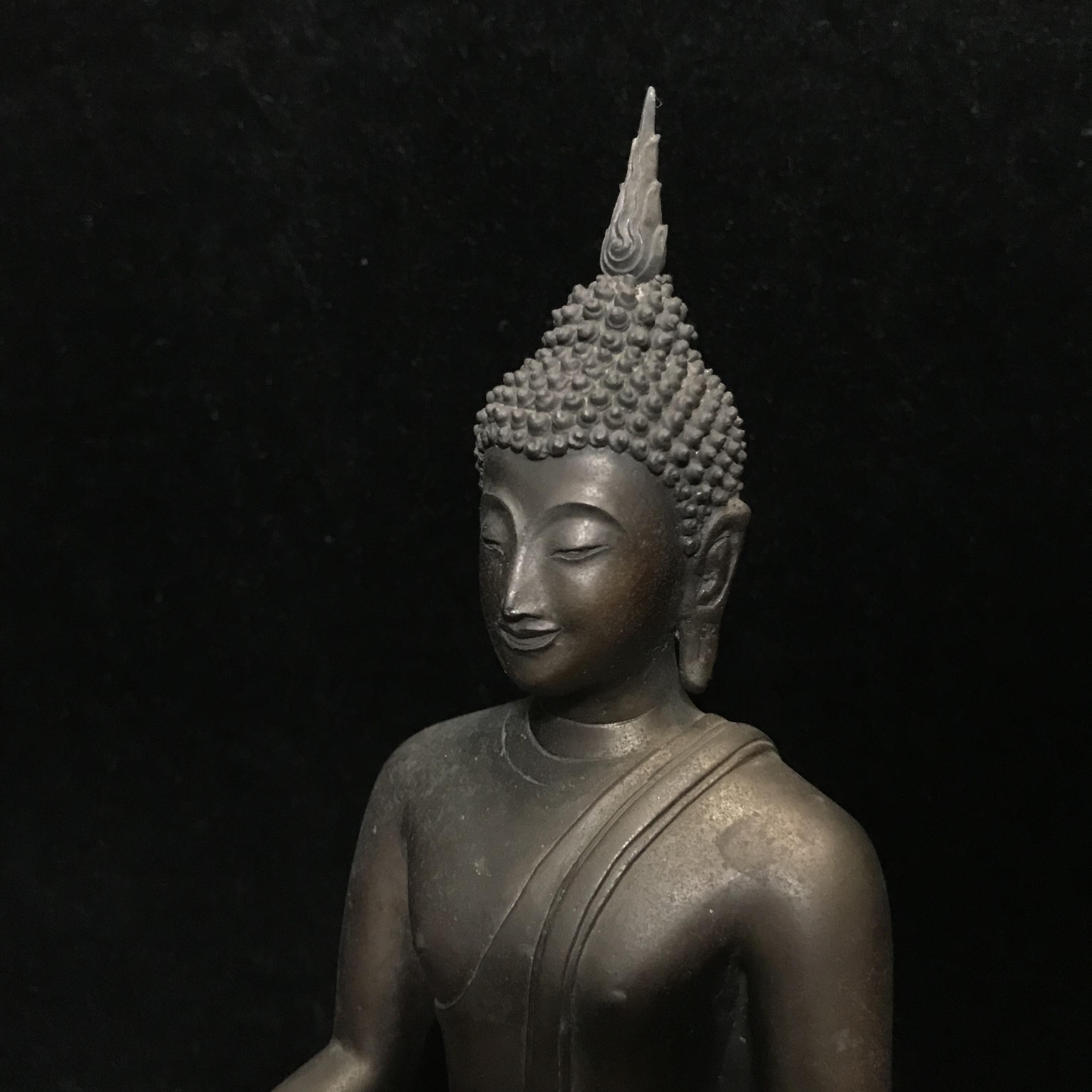 พระพุทธรูปบูชา ภปร. วัดบวรนิเวศวิหาร ปี2508 บล็อกดินไทย หน้าตัก5นิ้ว(ที่สุดของพระบูชา ภปร วัดบวร)